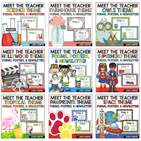  Meet the teacher editable templates and  ideas for a successful Open House or Back to School night.