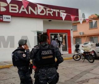 Este Sabado asaltan sucursal "Banorte" en Madero Tamaulipas