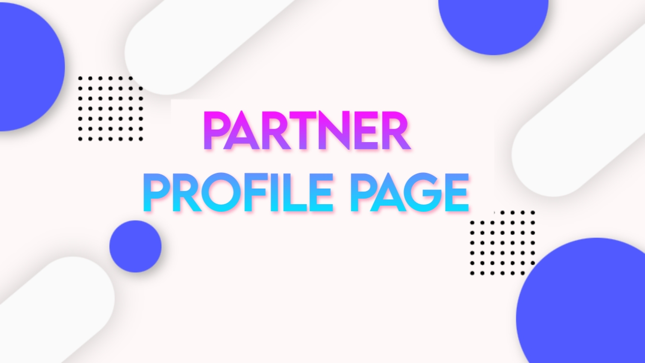 Partners profile page code for blogger