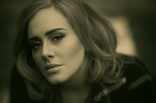 Image of adele in the official video of her song Hello