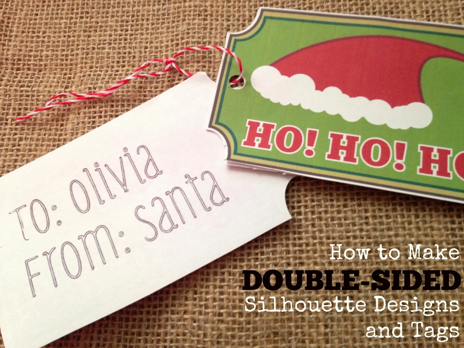 Double-sided, double sided, gift tags, Silhouette tutorial, Silhouette Studio