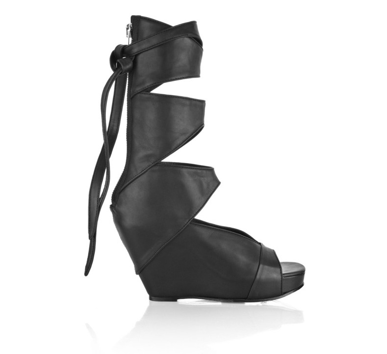 Black Rick Owens Gladiator Shoes from his Spring Summer 2010 ...