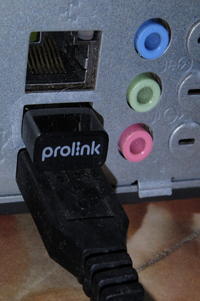 Prolink DH-5102U USB Wireless Adapter On A PC