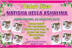 Editable Template: Banner Tedak Siten Pink