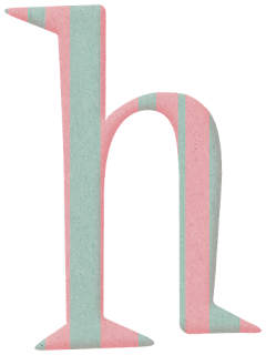 Abecedario con Rayas. Alphabet with Stripes. 