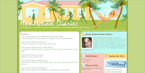 Homeschool Diaries Blogger Design