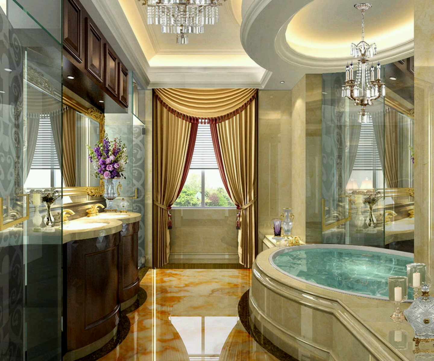  home designs latest.: Luxury modern bathrooms designs decoration ideas