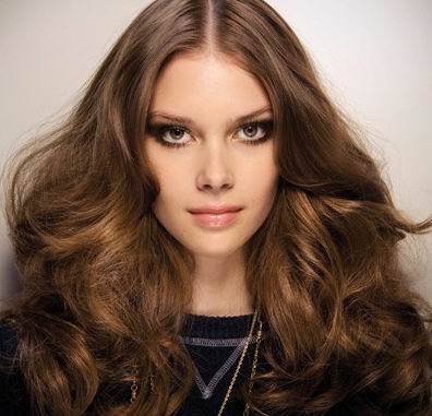 For long hair haircut with layers give the face a soft and feminine look.