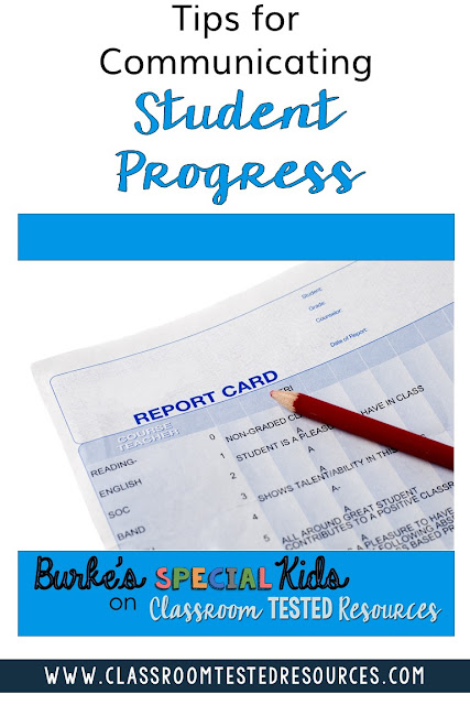 Tips for Communicating Student Progress. Every teacher knows that effective parent communication is a key to classroom success.  Effective progress reporting sets the stage for home support and student achievement. Check out this post for tips on communicating student progress.