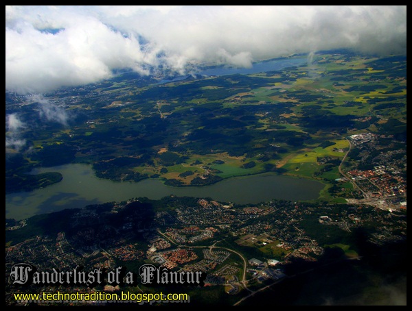 Landing in Sweden flight picture