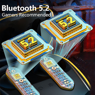 Headset gaming dengan kemampuan bluetooth 5.2