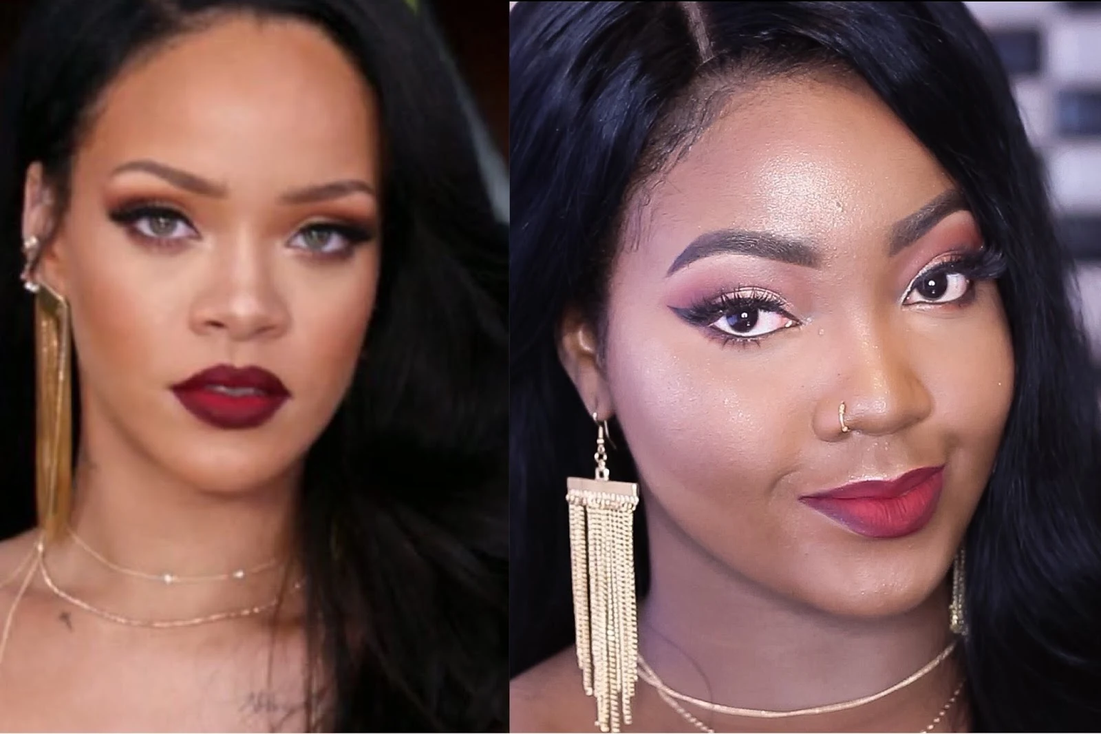 UWANI ALIYU Rihanna Inspired Makeup Tutorial Superbowl Grammys