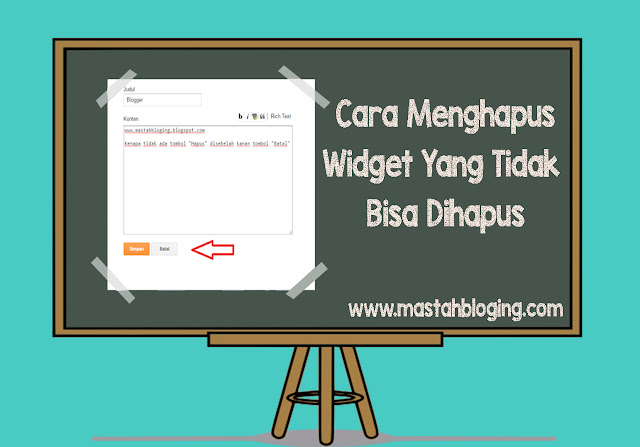 Cara Menghapus Widget Yang Tidak Bisa Dihapus