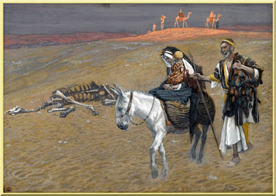 "The Flight Into Egypt" -- by James Tissot - PD-1923