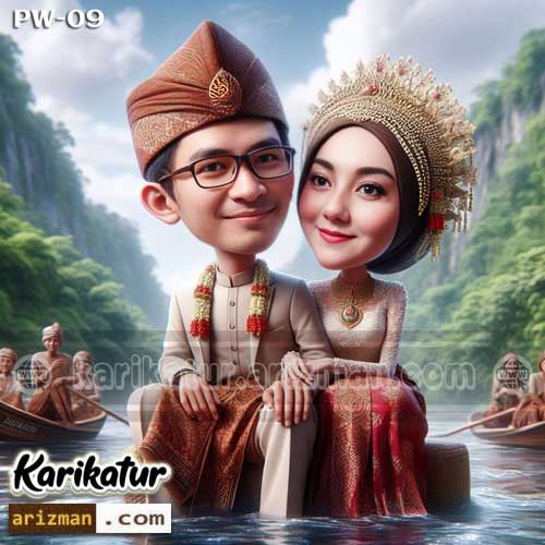 Karikatur 4D Prewedding Wedding 9