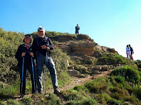 Amics de Manresa baixant del Turó de la Creu de Gurb