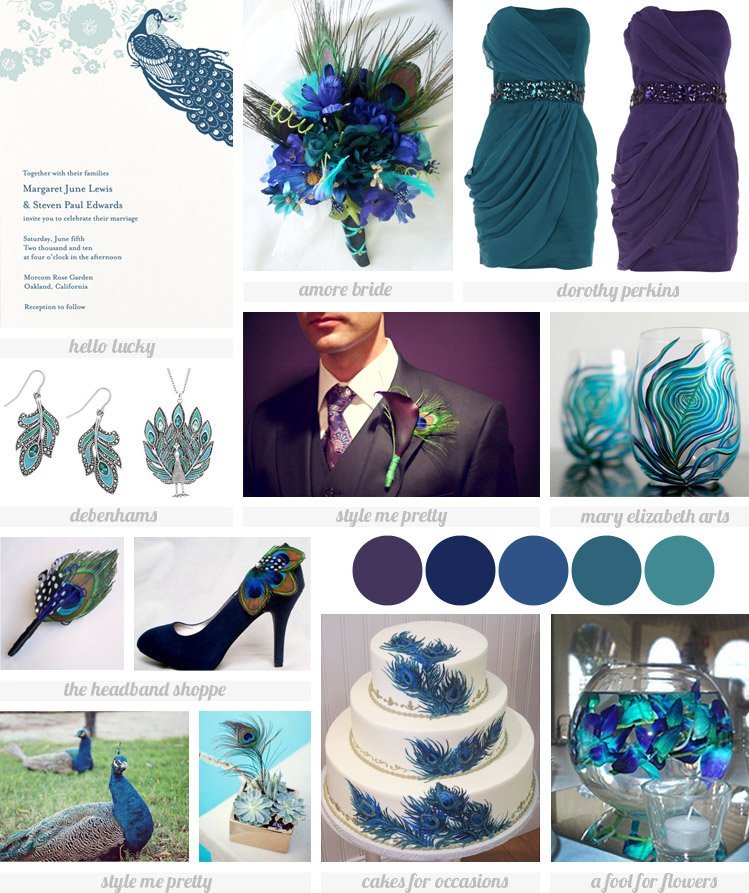 Casper s Fashion World Wanna a Peacock  Themed Wedding  