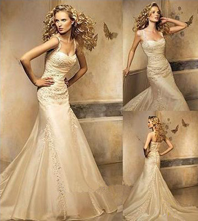 evening dress: Ivory Wedding Dress