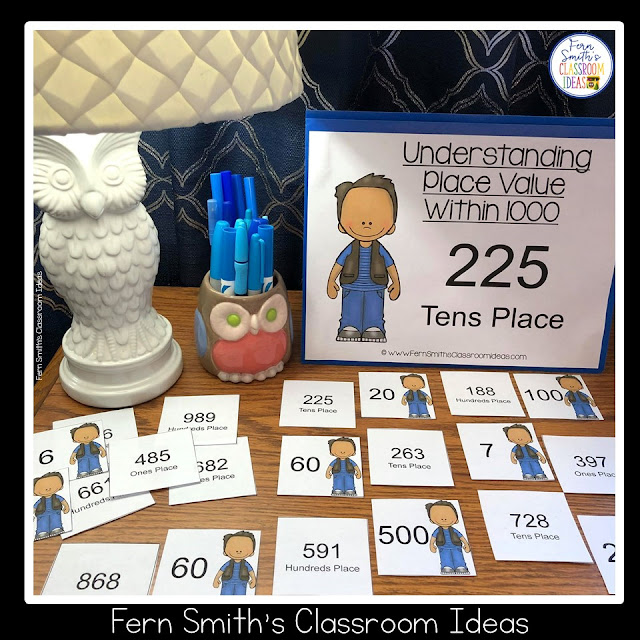 2nd Grade Go Math 2.5 Place Value To 1,000 Center Games #FernSmithsClassroomIdeass