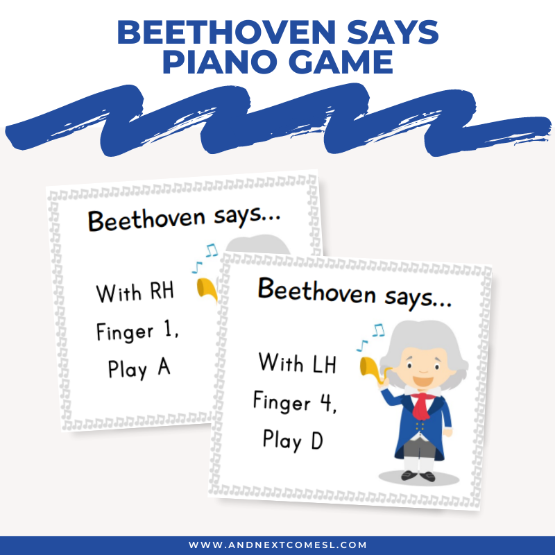 Beethoven says piano game for piano theory and piano lessons