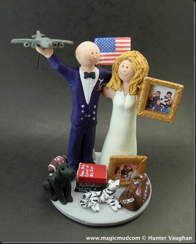 US Air Force Wedding Cake Topper any aspect of military life can be 