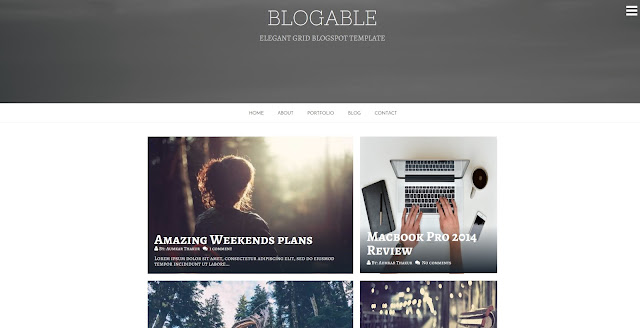 elegant blogger template