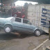 Photo: Trailer crushes car in Port Harcourt
