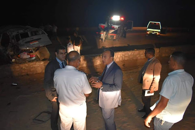 محافظ المنيا يكلف نائبه بمتابعة حالة المصابين في حادث انقلاب ميكروباص بالطريق الصحراوي الشرقي