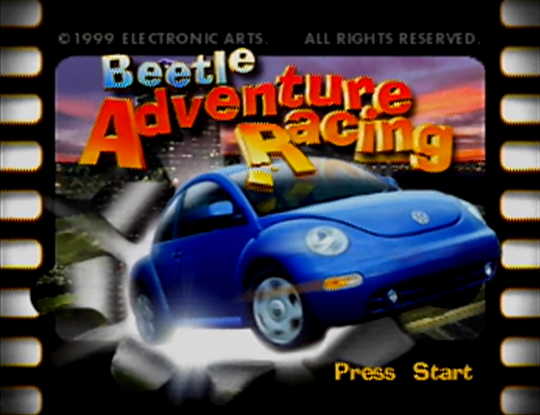 Beetle Adventure Racing! Start Screen Opening Scene