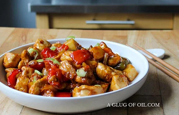 Sweet and sour chicken.