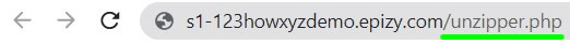 accessing unzipper.php