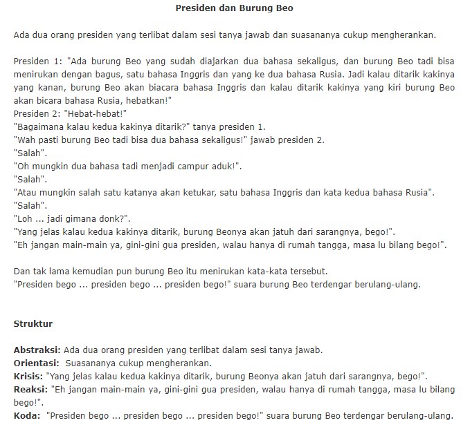 Contoh Drama Bahasa Indonesia 4 Orang - Contoh O