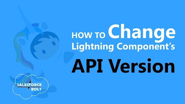 How to change API version of Lightning Component Salesforce