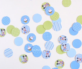 DIY confetti, free printable Mickey Mouse, Mickey Mouse confetti, confetti zelf maken