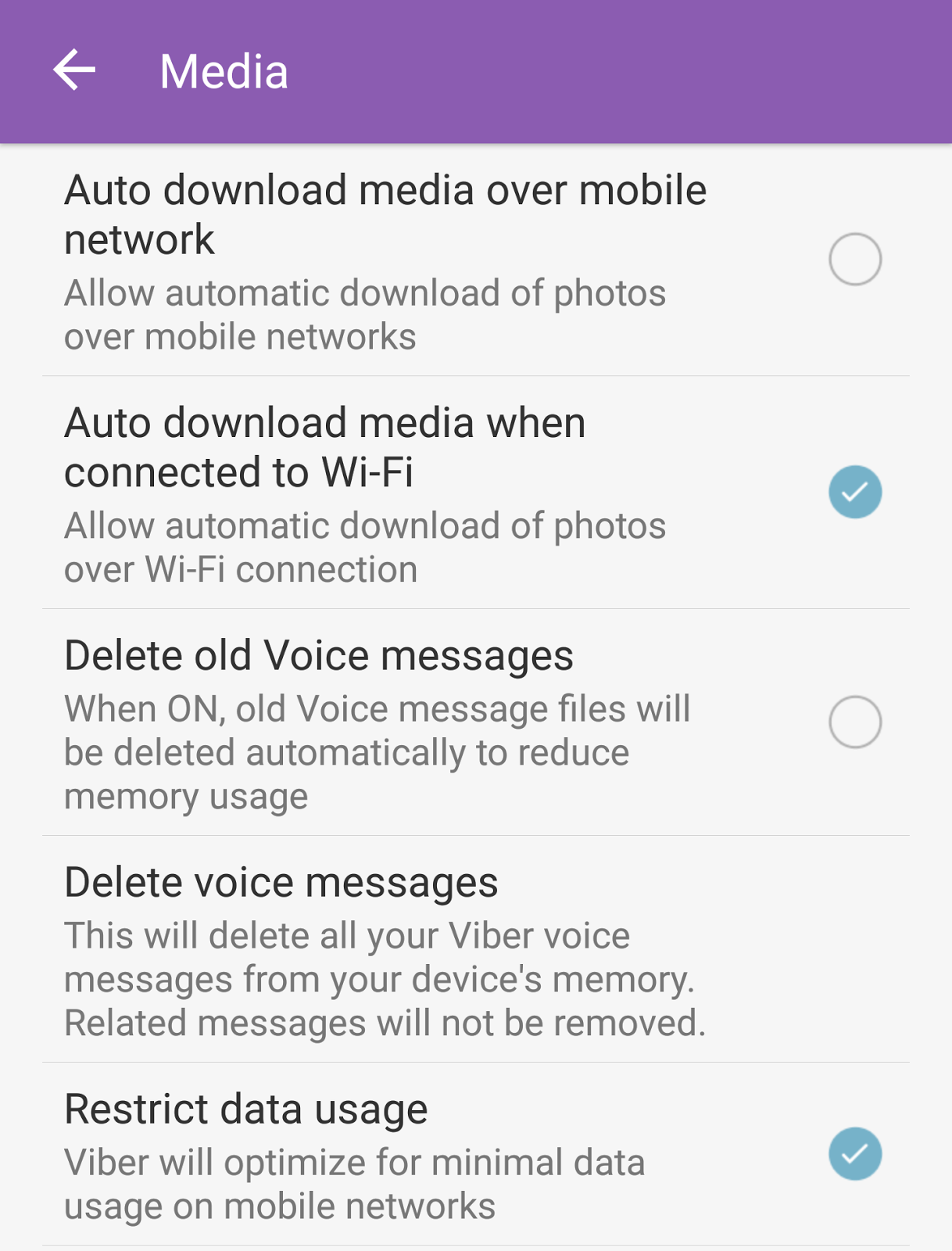 viber android auto save photos off