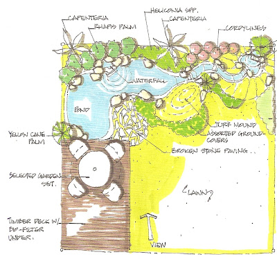 planned layout of my Koi pond