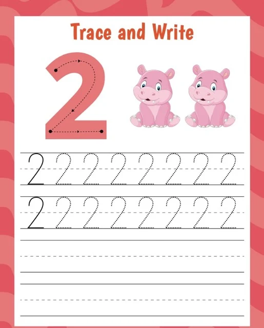Numbers 1-5 Worksheet Page 7