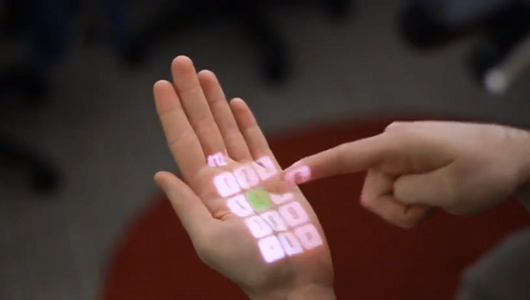 Hand screen Kinect-like technology