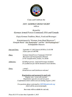 2015 German Beer Night Letter