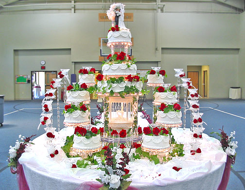 TORTA DE MATRIMONIO DE VARIOS NIVELES