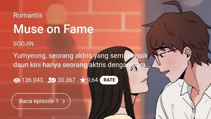 Muse on Fame Webtoon di Naver