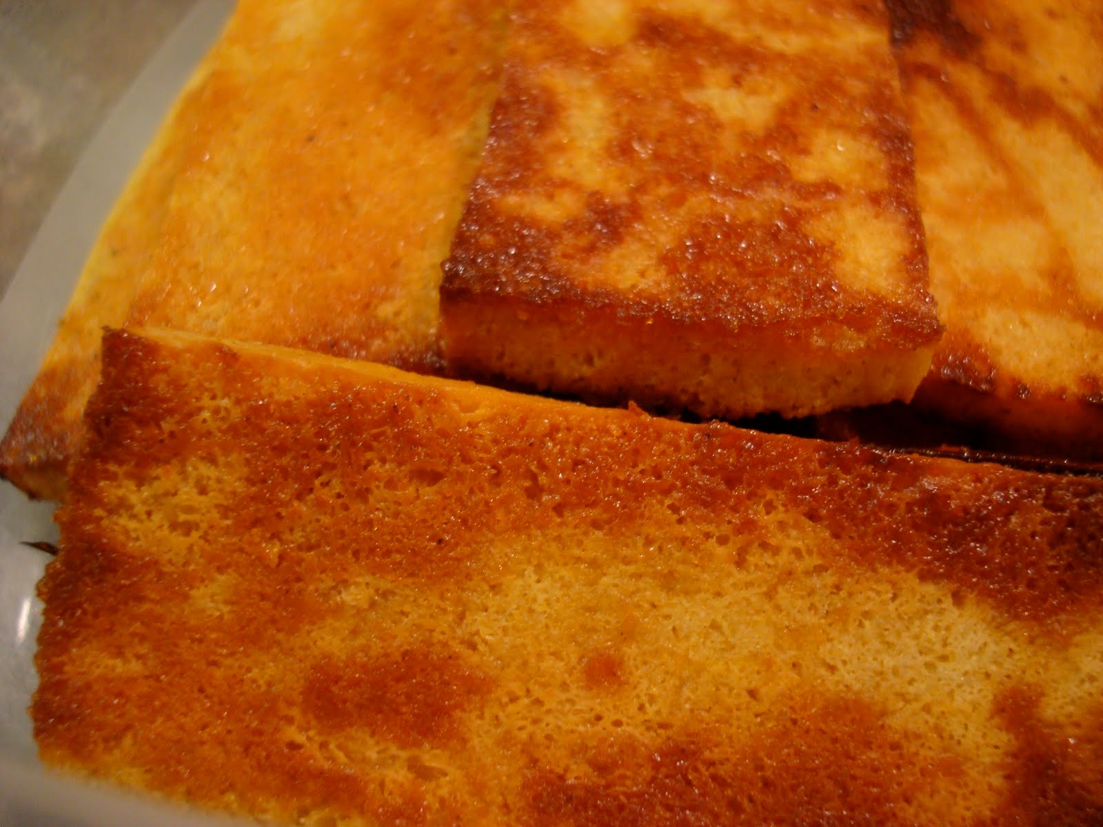 View Full Size | More pumpkin honey tofu this turns out like spongy ...