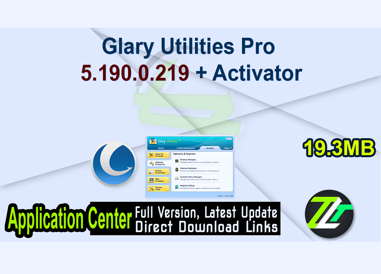 Glary Utilities Pro 5.190.0.219 + Activator