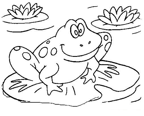 Cartoon Frog Coloring Pages