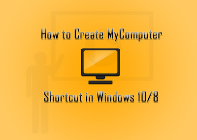 How to create Desktop shortcut in windows 10/8 ?