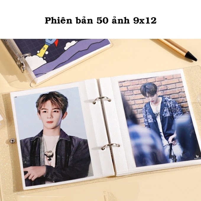 [ lavyan.store ] Album ảnh bìa nhựa trong suốt đựng 100 ảnh 6x9 hoặc 50 ảnh 9x12 mẫu bìa siêu cute làm quà tặng tại LAVYAN