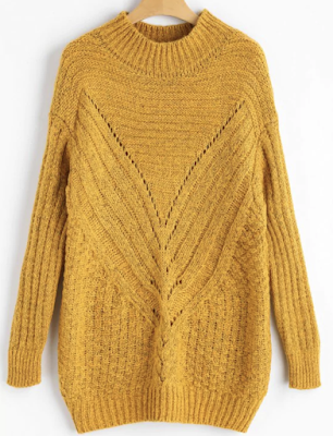 high-neck-hollow-out-chunky-sweater