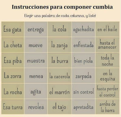 Humor Como componer cumbia