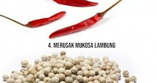 Merusak mukosa lambung