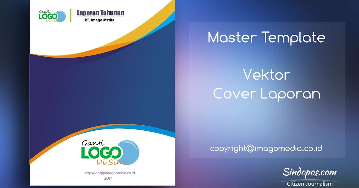 Download Template Desain Cover Laporan Keren  Imago Media